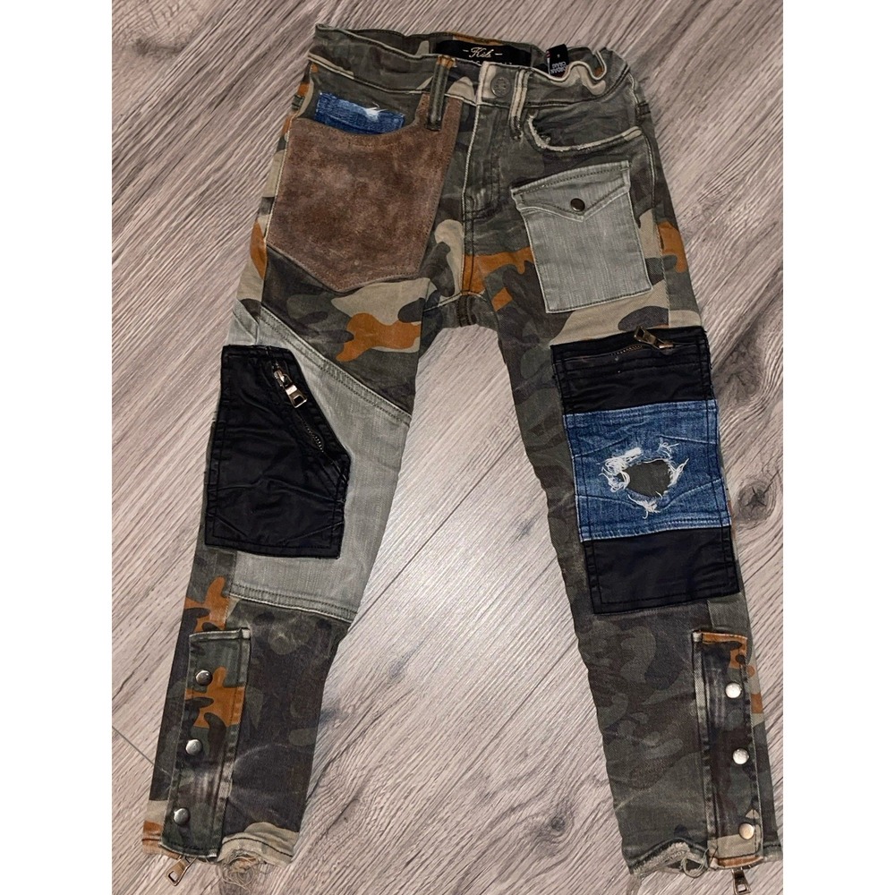Jordan‎ Craig Legacy Edition Boys Jeans Size 6 Camo Denim Hip